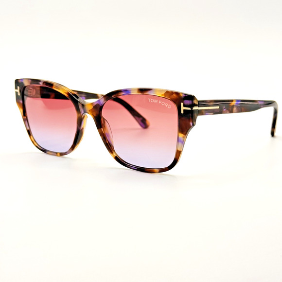 Tom Ford Sunglasses ELSA TF1108 55Z Coloured Havana Cat Eye Pink Gradient 55mm main image 14